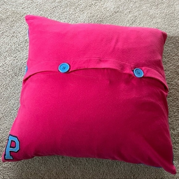 VS PINK PILLOW DECORATIVE THROW 2005 PILLOW & CASE BLUE SAY YES TO PINK VINTAGE - Picture 3 of 13